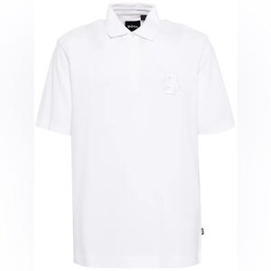 100% Authentic Boss by Hugo Boss Men's White Polo Shirt NWT